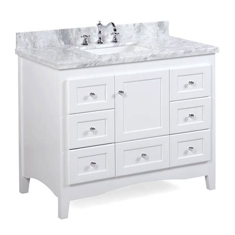 93 inch double sink bathroom vanity with ample storage $4,028.00 $3,099.00 sku: Abbey 42-inch Vanity (Carrara/White ...