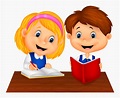 Reading And Writing Cartoon, HD Png Download - kindpng