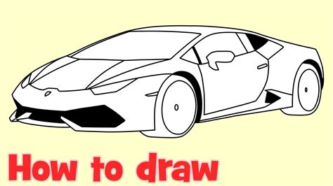 How To Draw A Lamborghini Easy For Kids