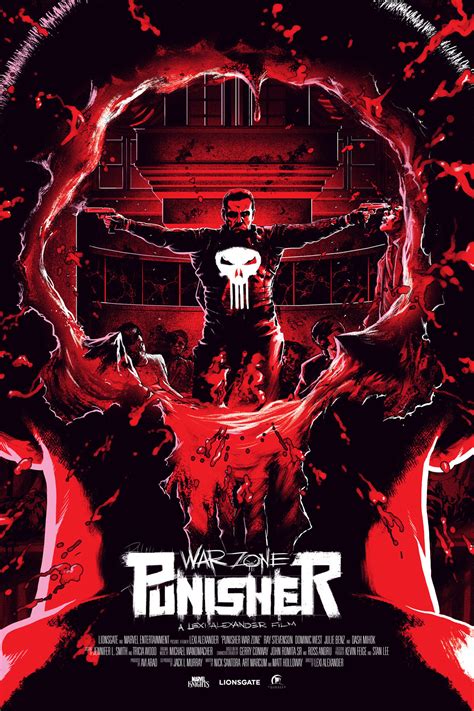 Punisher War Zone Screen Print Poster Adam Rosenlund