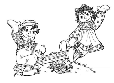 Raggedy Ann And Andy Coloring Pages Raggedy Ann And Andy Raggedy