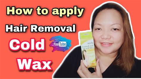 How To Apply Hair Removal Cold Wax Julz Castillo Coldwax