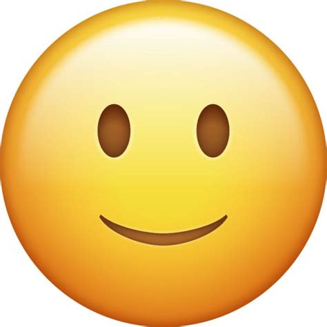 Slightly Smiling Emoji Free Download Ios Emojis In 2020 Ios Emoji