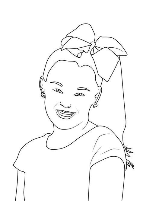 Jojo Siwa Coloring Pages Free Printable Coloring Pages