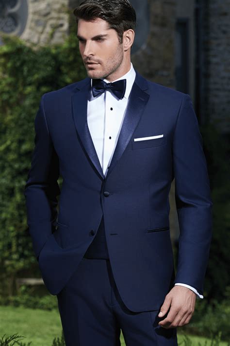 rent the navy blue sebastian slim tuxedo by ike behar® groomsmen suits blue groomsmen navy