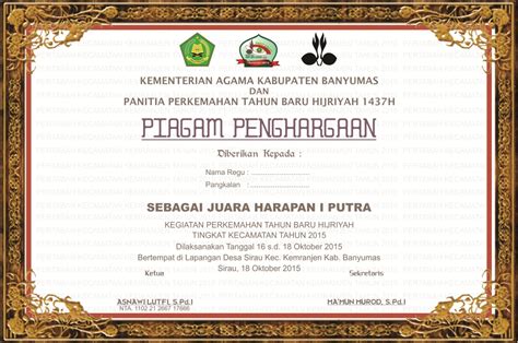 Maybe you would like to learn more about one of these? Desain Piagam Sertifikat Kegiatan Pramuka cdr | Kumpulan ...