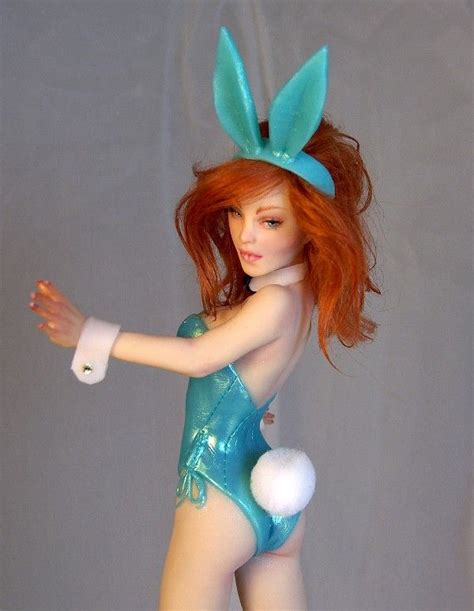 Sexy Easter Bunny PinUp By Nicole West Ooak Dolls Art Dolls Bad
