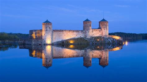 Castle Finland Reflection Water Hd Wallpapers Desktop And Mobile