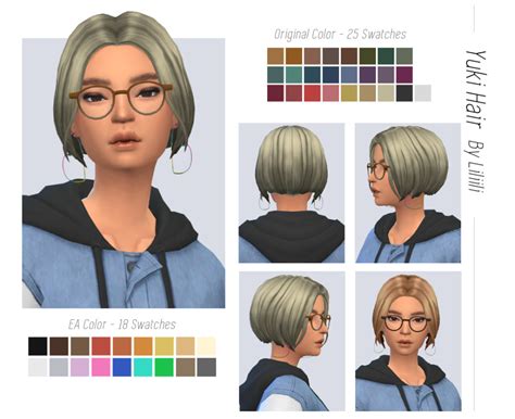 Liliili Sims Yuki Style Base Game Compatible Mmfinds シムズ シムズ