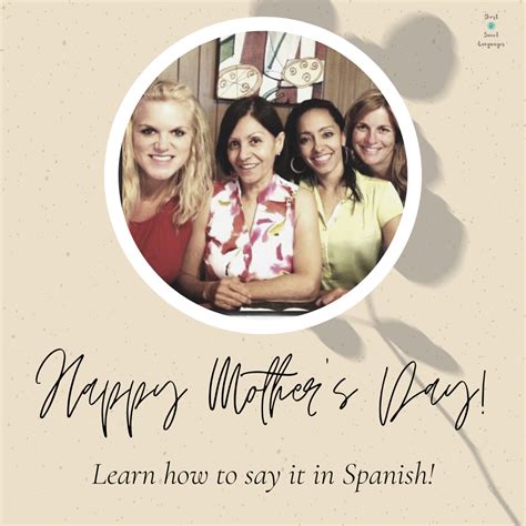 Mothers' day, known as día de la madre or día de las madres in spanish, honors mothers and mother figures in spain on the first sunday in may. Learn how to say: "Happy Mother's Day" in Spanish ...
