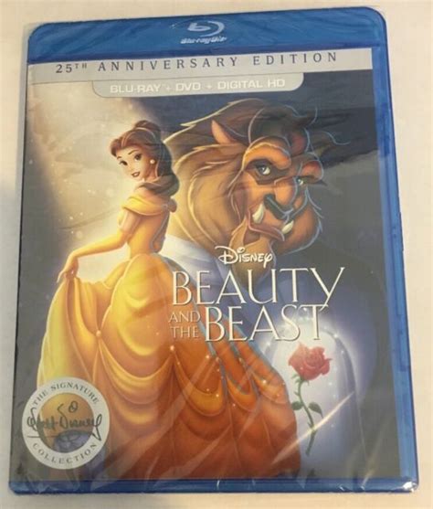Beauty And The Beast 25th Anniversary Edition Blu Raydvd 2016 With