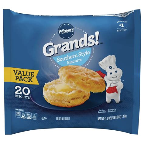 Repeat with remaining cheese, ham and biscuits to make 8 sandwiches. Pillsbury Grands! Southern Style Biscuits Value Pack ...