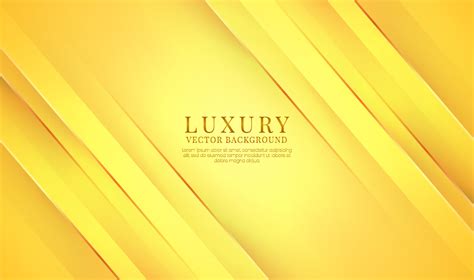 3d Yellow Luxury Abstract Background Overlap Layer On Bright Space With