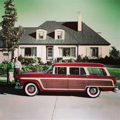 1955 Ford Country Squire Station Wagon Loving The Color And Style Retro Cars Old American Cars