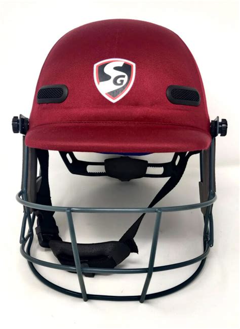 Acetech Maroon Cricket Helmet • All Rounder Cricket Store