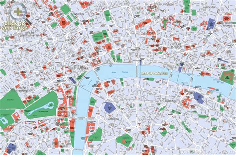 London Top Tourist Attractions Map Best Sights In A Week Carte