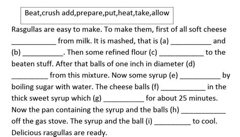 Fill Inthe Blanks With The Correct Form Of The Verbs Given In The Box