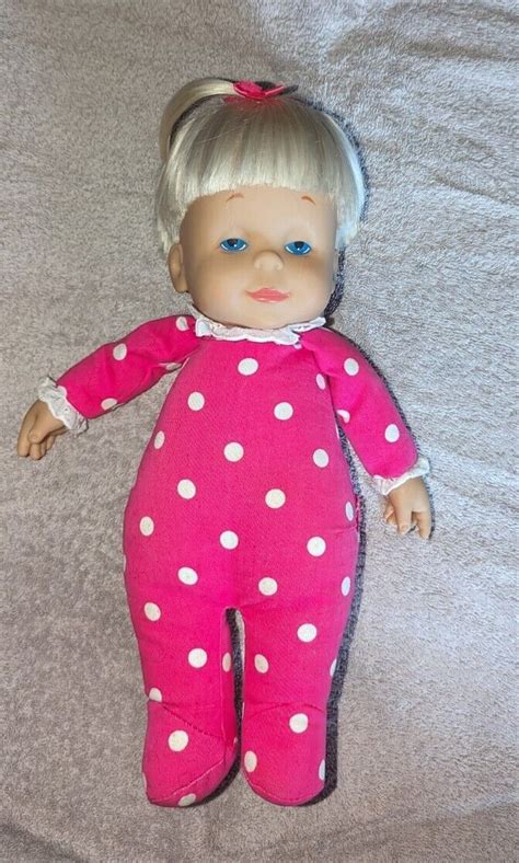 Drowsy Doll Pink Polka Dot Classic Collection Mattel 1984 Tested Works