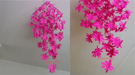 Paper Flower Wall Decoration Diy Wall Decor Ideas