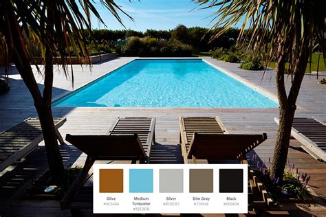 Backyard Swimming Pool Color Scheme Ideas