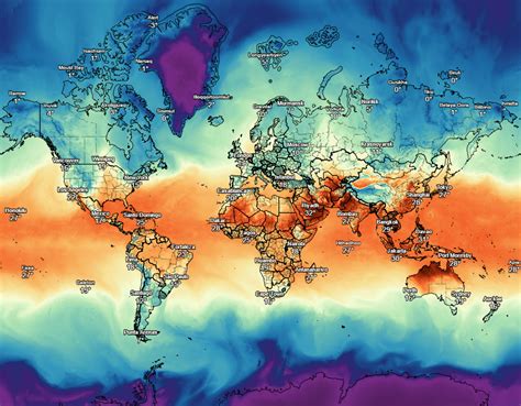 World Weather Forecast Map