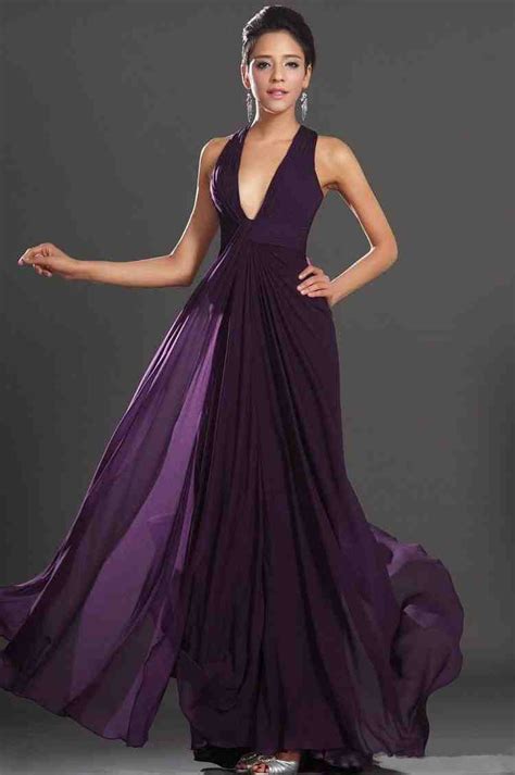 Long Dark Purple Bridesmaid Dresses Wedding And Bridal Inspiration