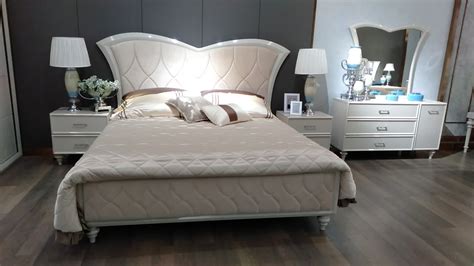 Alibaba Foshan Furniture Shop Online Royal Solid Wood Bedroom Set