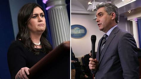 Sarah Sanders And Cnns Acosta Trade Barbs Over Border Visit The Hill