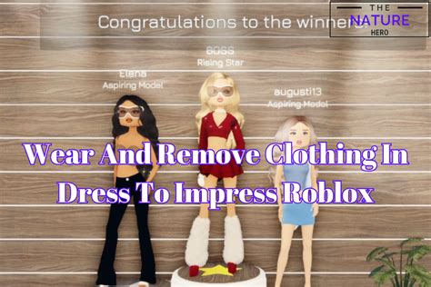 Wear And Remove Clothing In Dress To Impress Roblox The Nature Hero