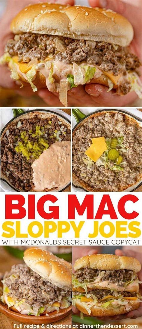 The Big Mac Sloppy Joes With Mcdonald S Secret Sauce Copycat Recipe Is Here