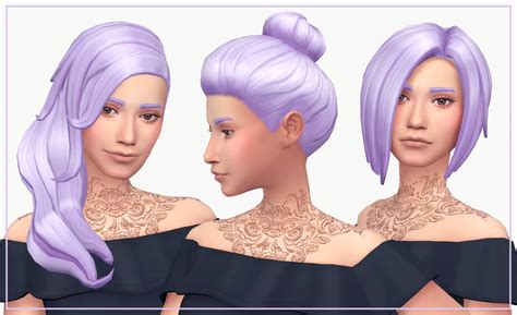 My Sims Blog Base Game Hair Recolors By Wms My Xxx Hot Girl