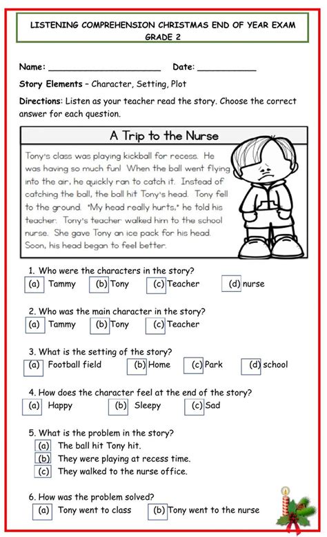 Reading Comprehension Online Worksheet For Grade 2 You Can Do The