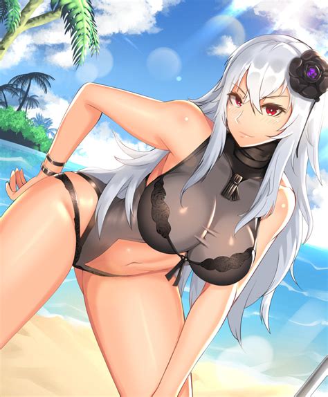 Clyde S Graf Zeppelin Azur Lane Graf Zeppelin Beachside Urd Azur