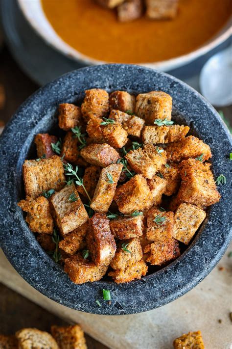 Homemade Crunchy Croutons Pick Up Limes