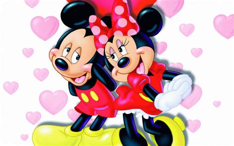 Minnie E Mickey Mouse Love Cartoon Wallpaper Mickey And Minnie Valentines X