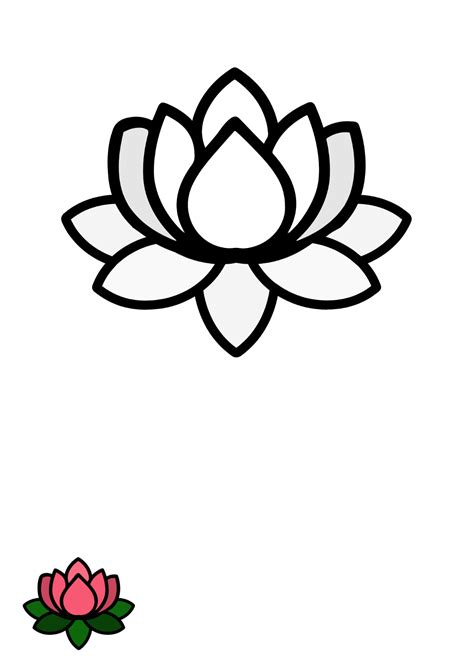 Lotus Flower Outline Clip Art Free Best Flower Site