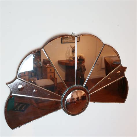 Art Deco Fan Shaped Wall Mirror 579611 Uk