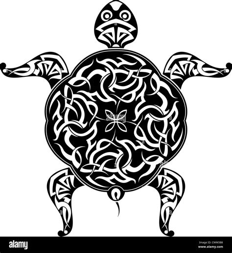 Turtle Tattoo Design Stock Photo Alamy