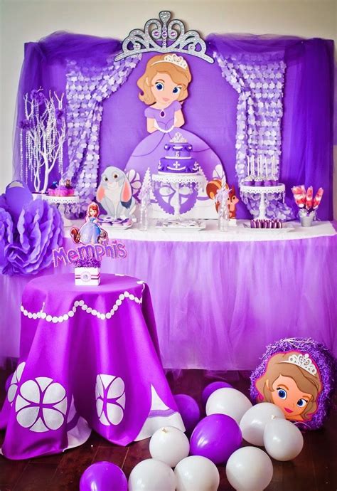 festa princesa sofia 60 ideias de decoração e fotos do tema princess sofia birthday princess