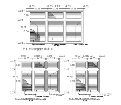 Ventilate Louvered Doors Cad Drawing Download Dwg File Cadbull