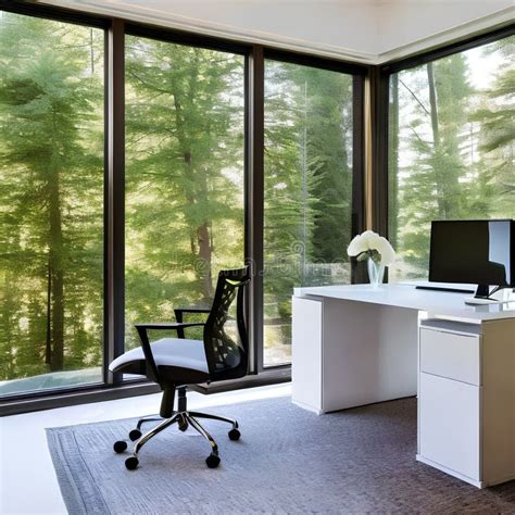 7 A Bright And Airy Home Office With A White Desk A Comfortable Chair