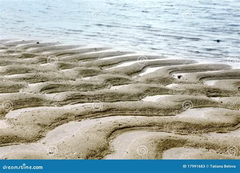 Sand Ripples In A Beach Stock Image Image Of Shore Waves 17991683