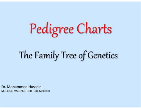 Pdf Genetic Pedigree Chart Interpretation
