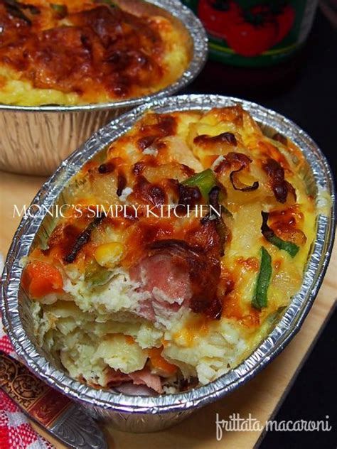 Masukkan kentang dan masak sampai empuk tetapi jangan sampai terlalu lembek. frittata macaroni cara buat | Resep, Resep masakan ...