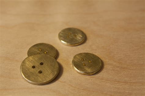 Nothing Is Perfect Brass Buttons