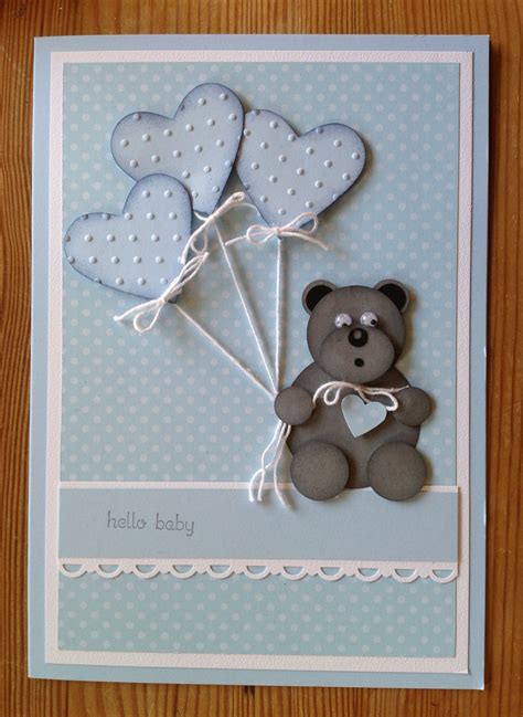 Handmade name personalized baby shower card, welcome little one card card. All are with Stampin' Up! punches www.kraftybiker.blogspot ...