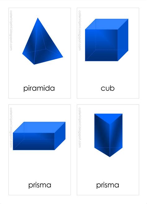 Printabile Montessori Figuri Geometrice In Spatiu