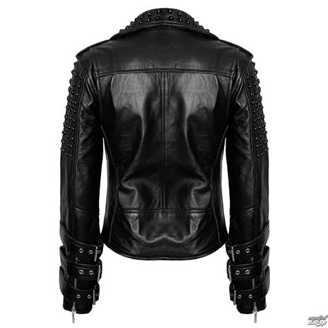 Jacket Womens Leather Jacket Killstar Buckled Leather Black