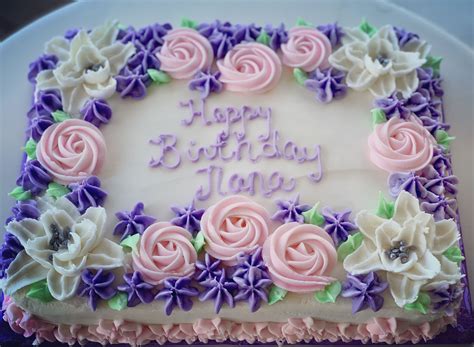 Pin By Cindy Moore On Cakes In 2023 Sheet Cake Designs Cake Decorating Flowers Birthday