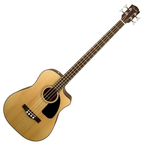 Fender Cb 100ce Electro Acoustic Bass Natural At